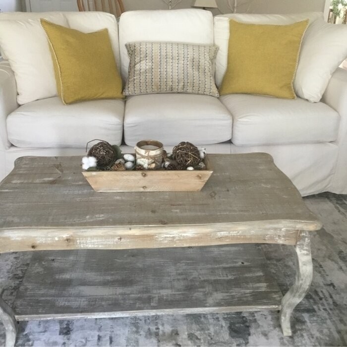 Francoise Solid Wood Coffee Table with Storage