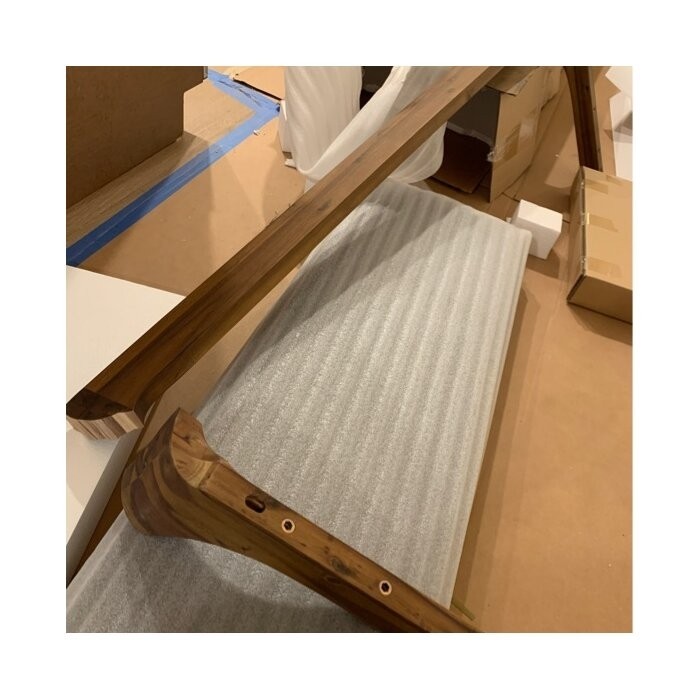 Franke Faux Leather Wood Bench