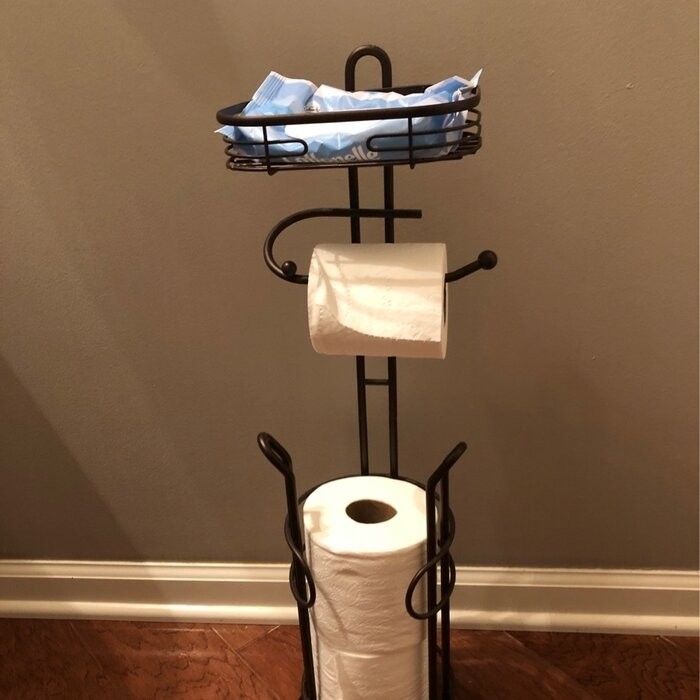 Freestanding Toilet Paper Holder