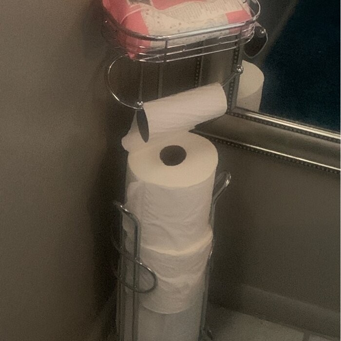 Freestanding Toilet Paper Holder