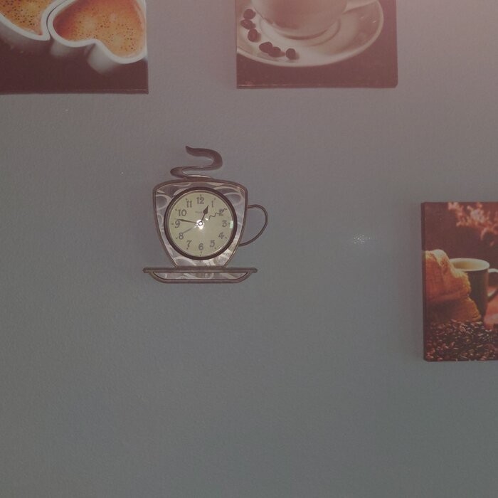 Fresnel Coffee Mug Wall Clock