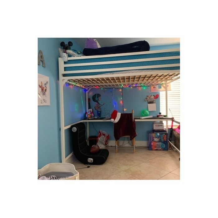 Furse Metal Loft Bed with Built-in-Desk by Isabelle & Max™