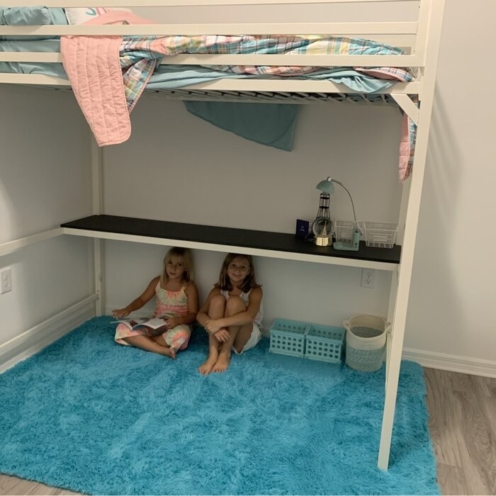 Furse Metal Loft Bed with Built-in-Desk by Isabelle & Max™
