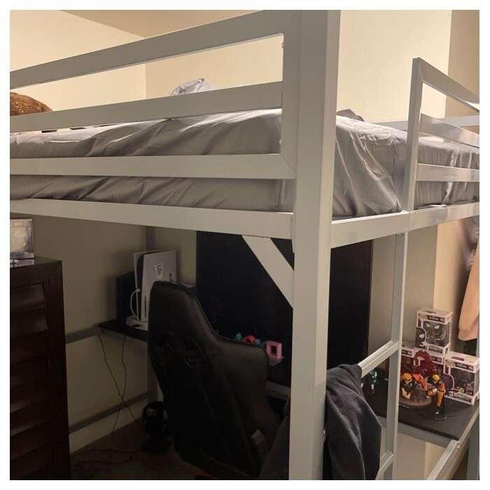Furse Metal Loft Bed with Built-in-Desk by Isabelle & Max™