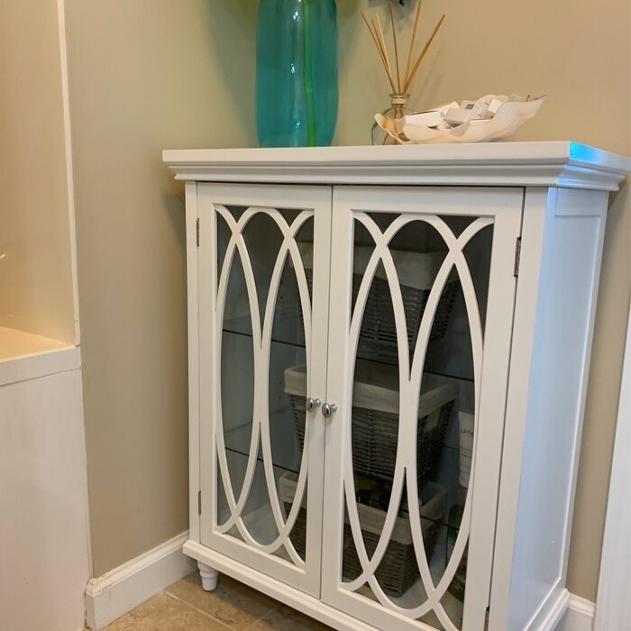 Gabby 26'' W x 32'' H x 12.5'' D Free-Standing Bathroom Cabinet