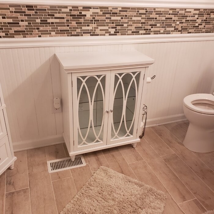 Gabby 26'' W x 32'' H x 12.5'' D Free-Standing Bathroom Cabinet