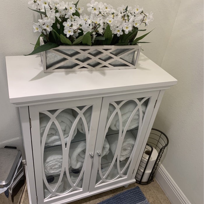 Gabby 26'' W x 32'' H x 12.5'' D Free-Standing Bathroom Cabinet