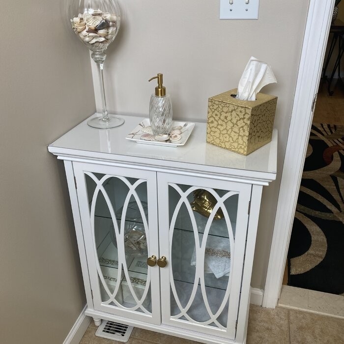 Gabby 26'' W x 32'' H x 12.5'' D Free-Standing Bathroom Cabinet