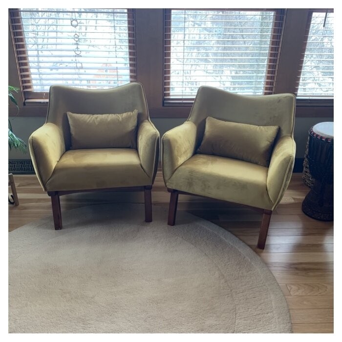 Gallien 30'' Wide Velvet Lounge Chair
