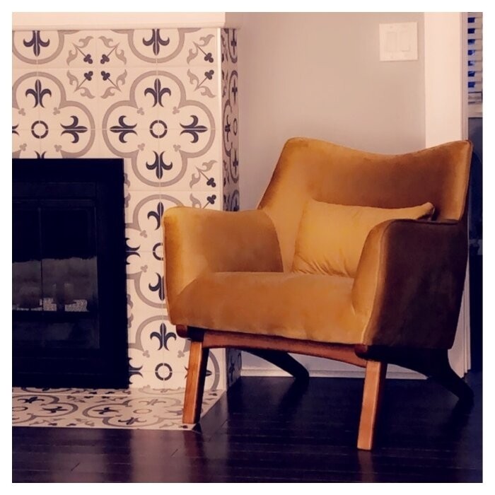 Gallien 30'' Wide Velvet Lounge Chair
