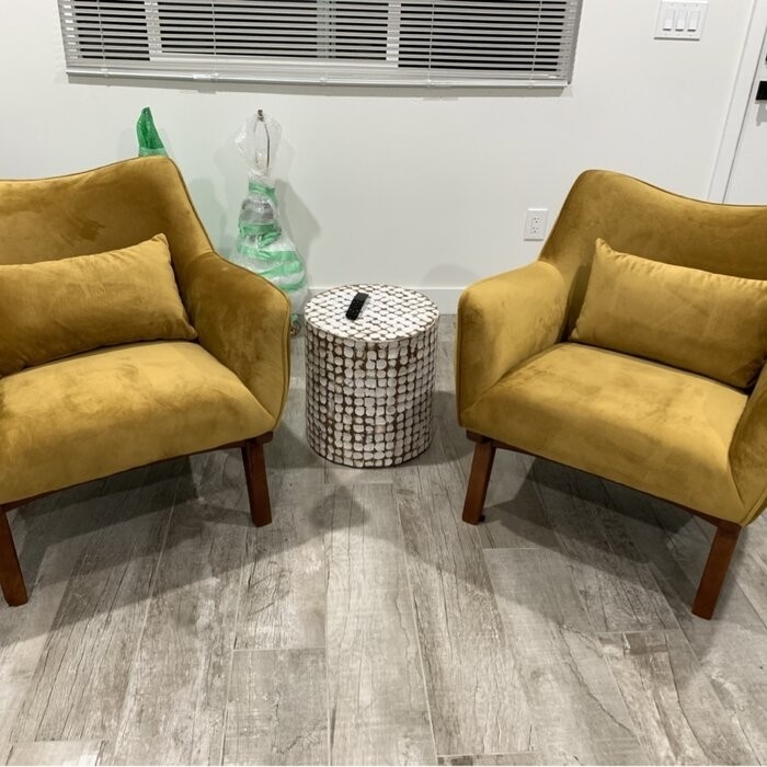 Gallien 30'' Wide Velvet Lounge Chair