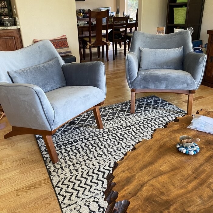 Gallien 30'' Wide Velvet Lounge Chair