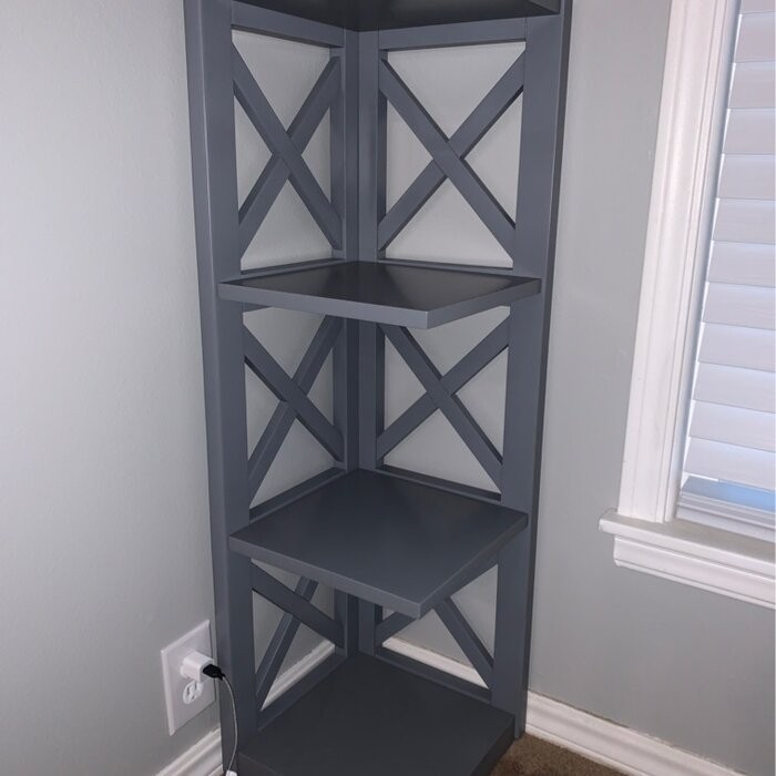 General Delivery 38.66'' H x 12.04'' W Corner Bookcase