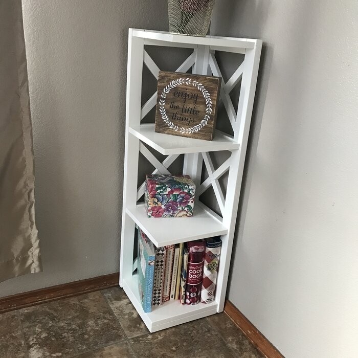 General Delivery 38.66'' H x 12.04'' W Corner Bookcase
