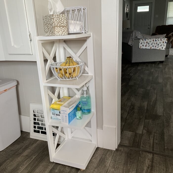General Delivery 38.66'' H x 12.04'' W Corner Bookcase