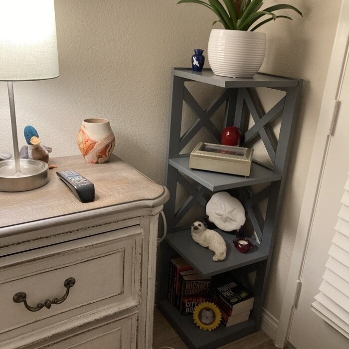 General Delivery 38.66'' H x 12.04'' W Corner Bookcase