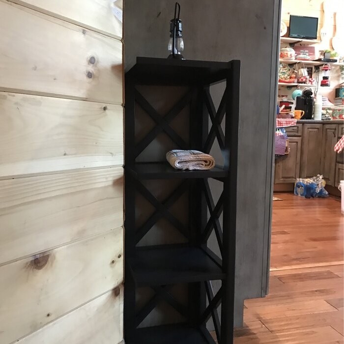 General Delivery 38.66'' H x 12.04'' W Corner Bookcase
