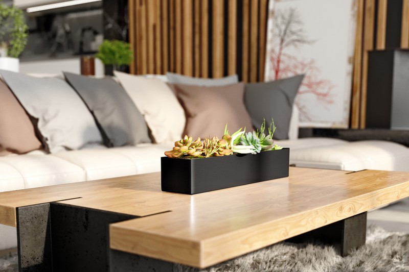 Geo Series Galvanized Steel Planter Box
