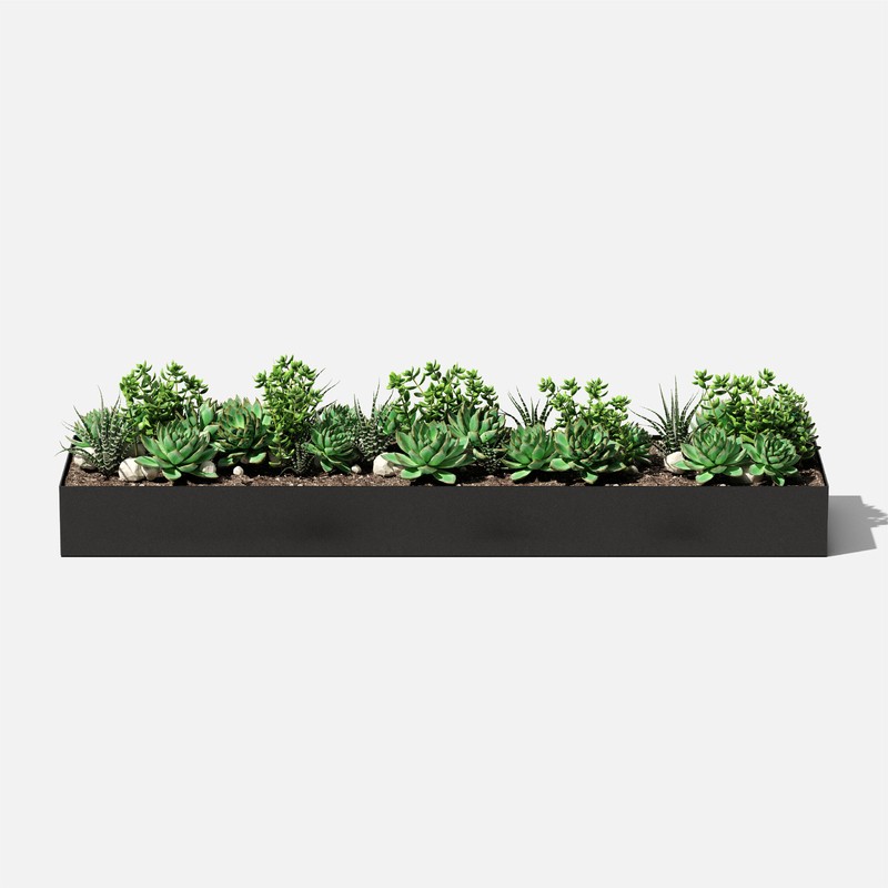 Geo Series Galvanized Steel Planter Box
