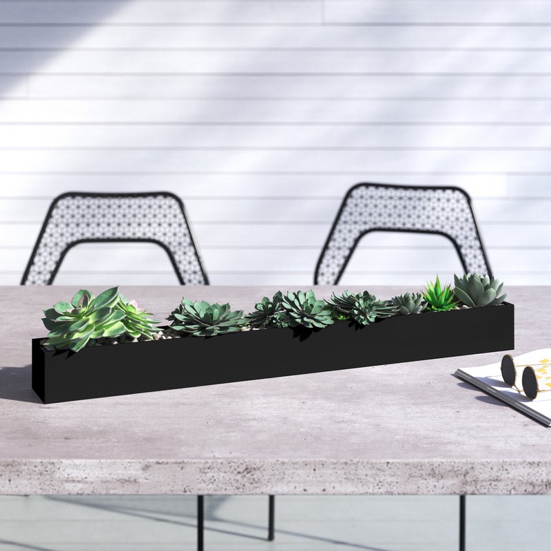 Geo Series Galvanized Steel Planter Box