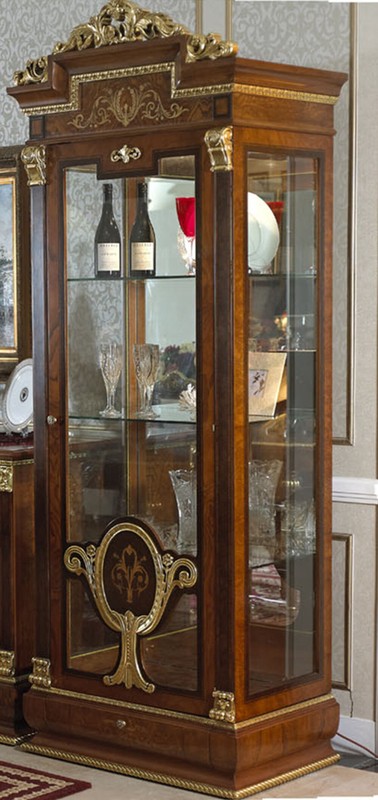 Giorno 35.43'' Wide Mirrored Back China Cabinet