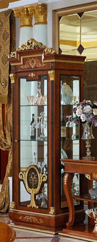 Giorno 35.43'' Wide Mirrored Back China Cabinet