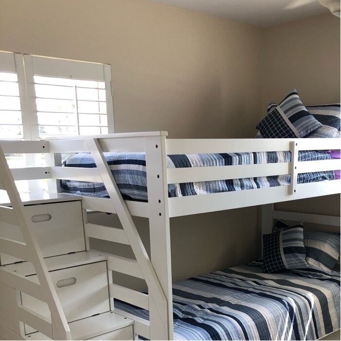 Gladwin Blue/White Microfiber Reversible Modern & Contemporary Quilt Set