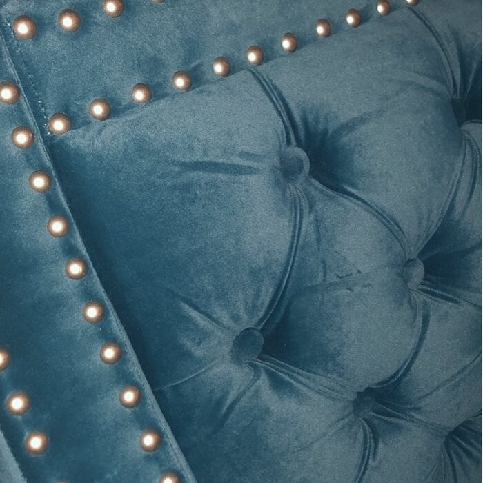 Glison 26.7'' Wide Tufted Velvet Barrel Chair