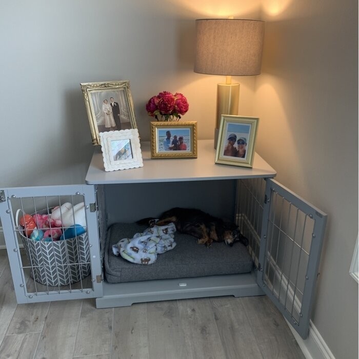 Goetz Wood and Wire Design Medium Pet Crate