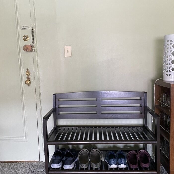 Hales Wood Shelves Storage Bench
