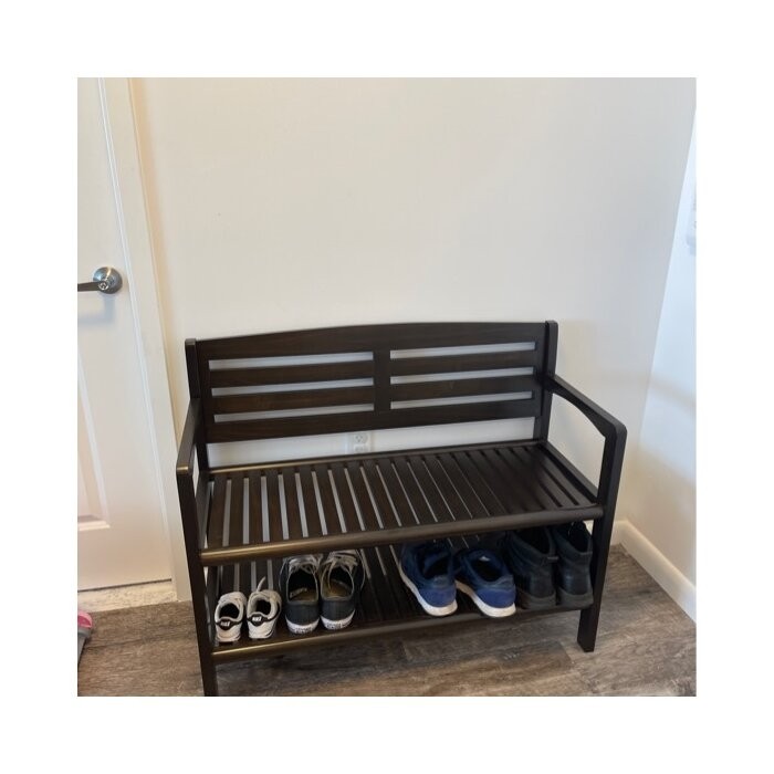 Hales Wood Shelves Storage Bench