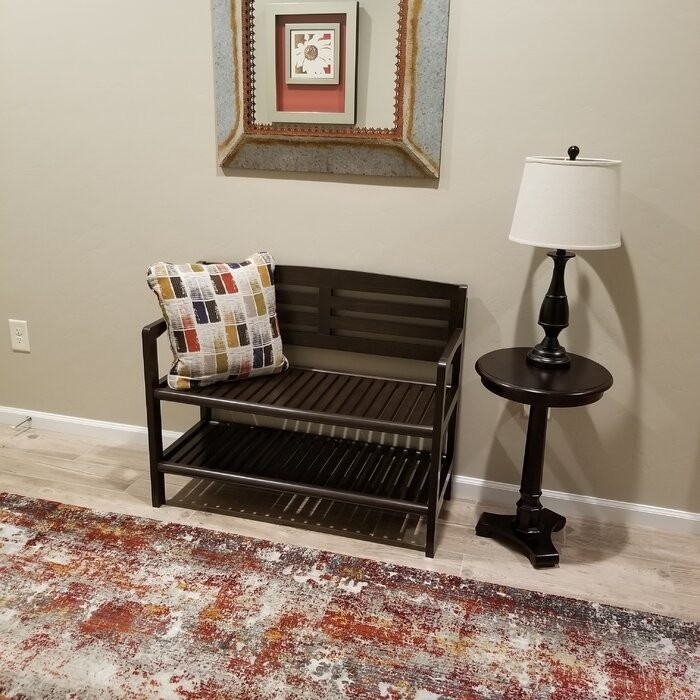 Hales Wood Shelves Storage Bench