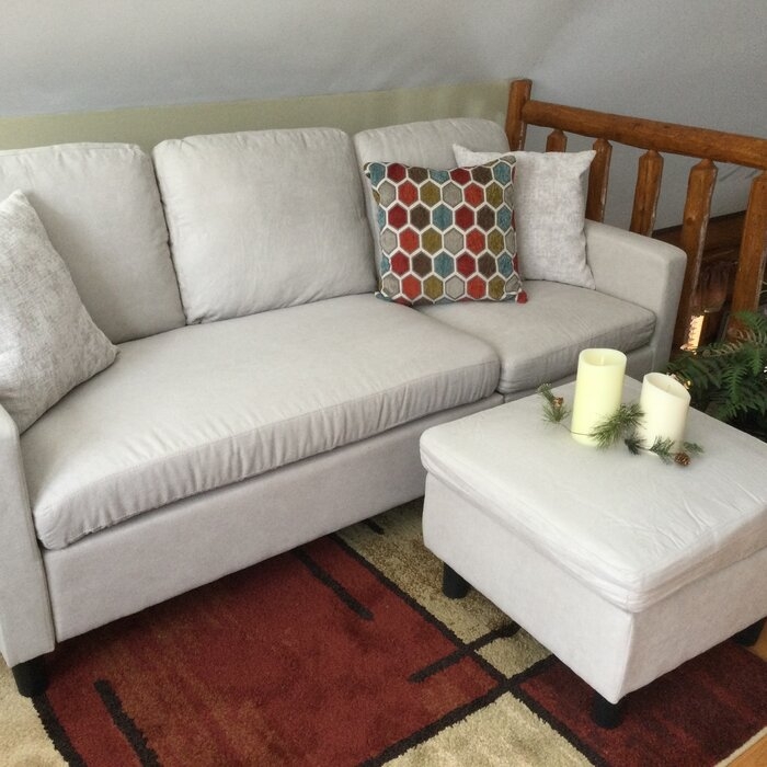Harbuck 77.55" Wide Reversible Sofa & Chaise with Ottoman