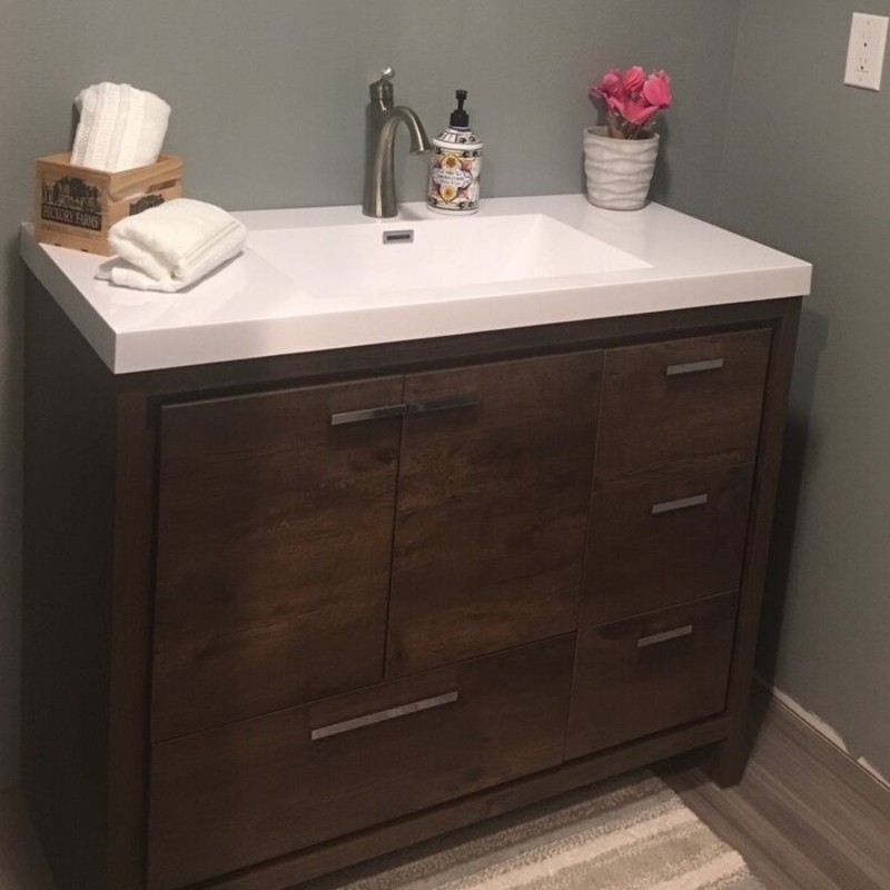 Dark Wood Bathroom Vanity - Ideas on Foter