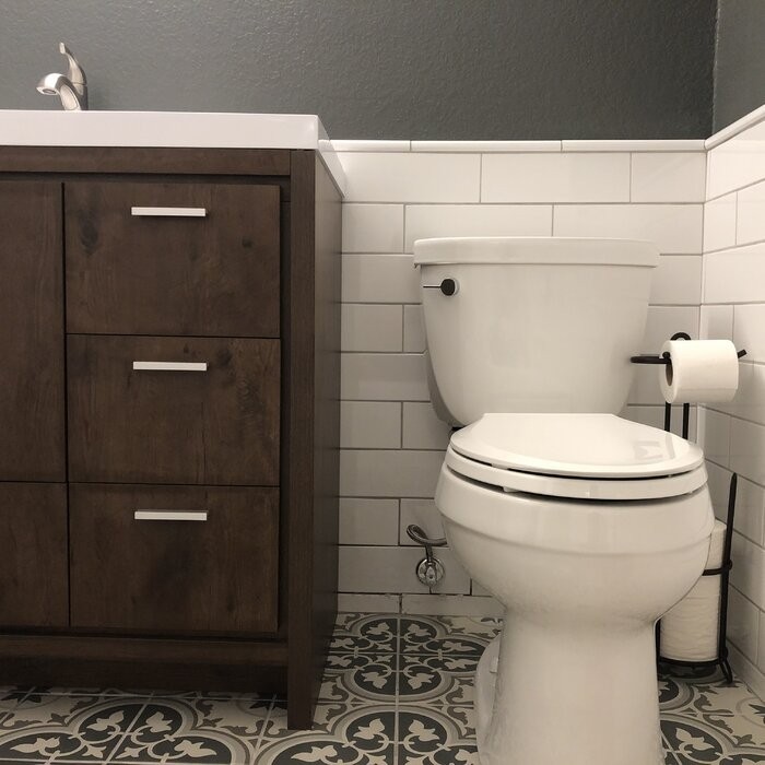 Harger Free Standing Modern 42" Rectangular Single Bathroom Vanity Set