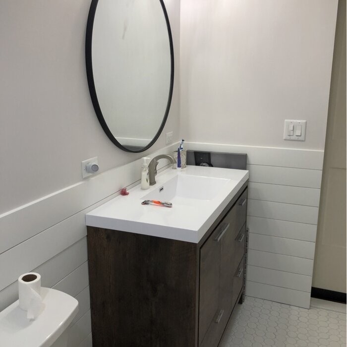 Harger Free Standing Modern 42" Rectangular Single Bathroom Vanity Set