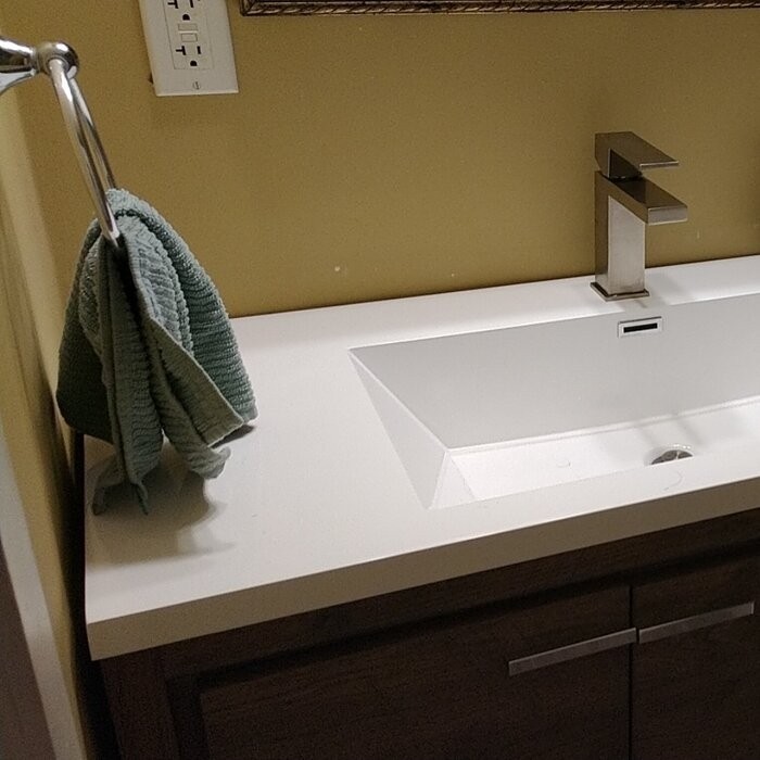 Harger Free Standing Modern 42" Rectangular Single Bathroom Vanity Set