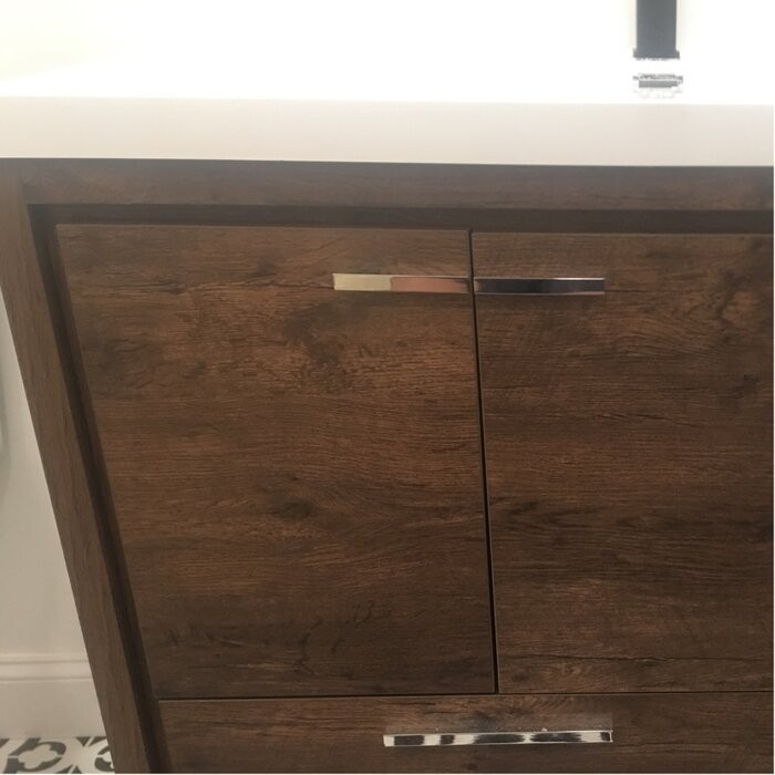 Harger Free Standing Modern 42" Rectangular Single Bathroom Vanity Set