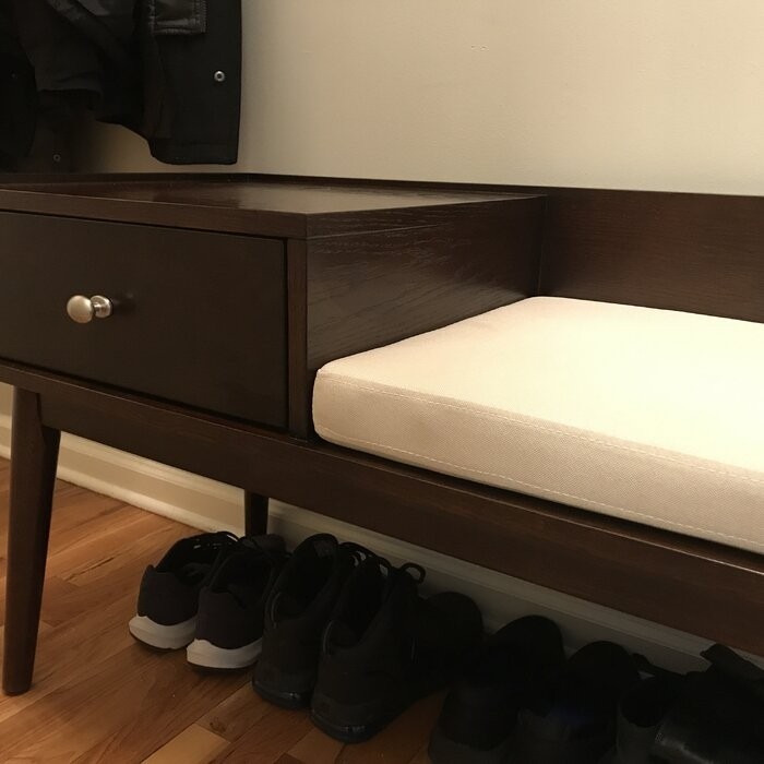 Hartnett Wood Drawers Storage Bench