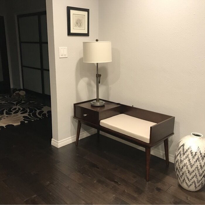 Hartnett Wood Drawers Storage Bench