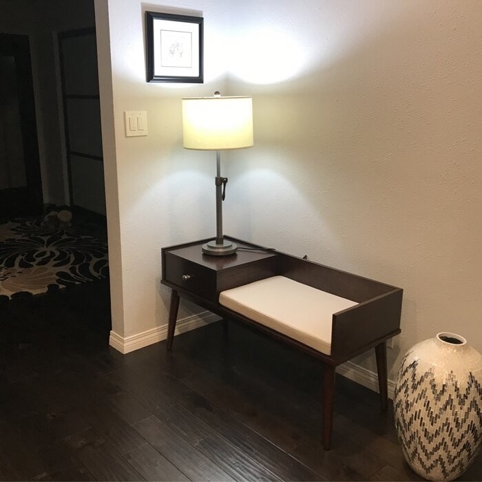 Hartnett Wood Drawers Storage Bench