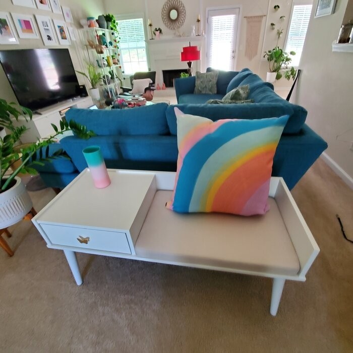 Hartnett Wood Drawers Storage Bench