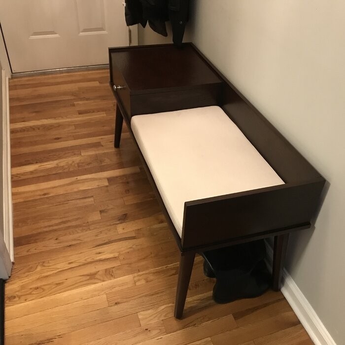 Hartnett Wood Drawers Storage Bench