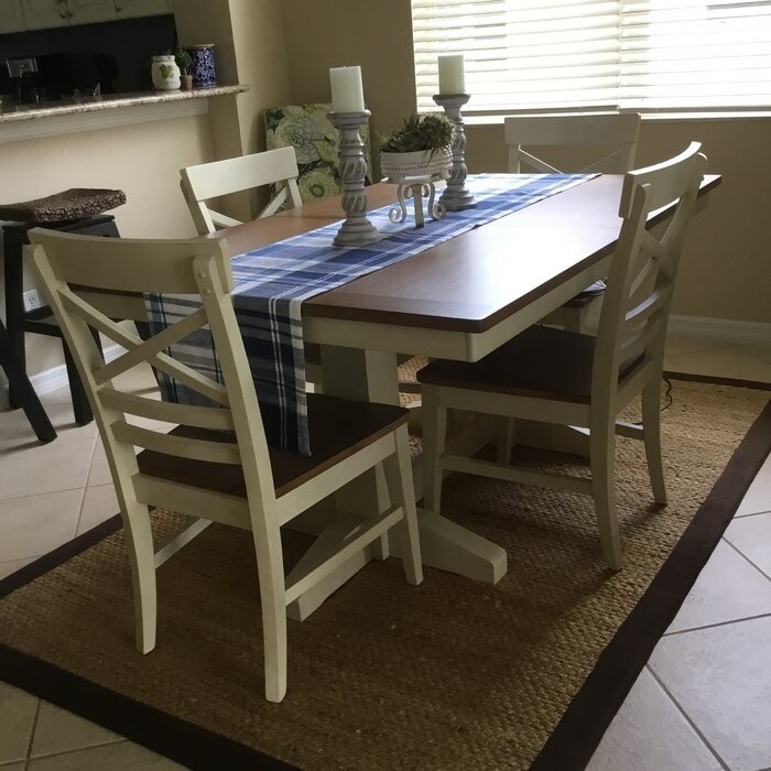 Hayden Extendable Solid Wood Trestle Dining Table
