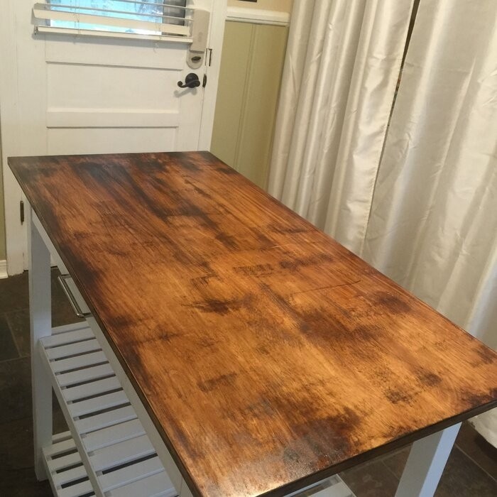 Herriott 40'' Wide Prep Table with Solid Wood Top