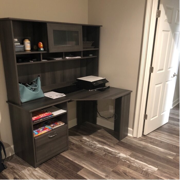 Hillsdale Reversible Corner Desk with Hutch