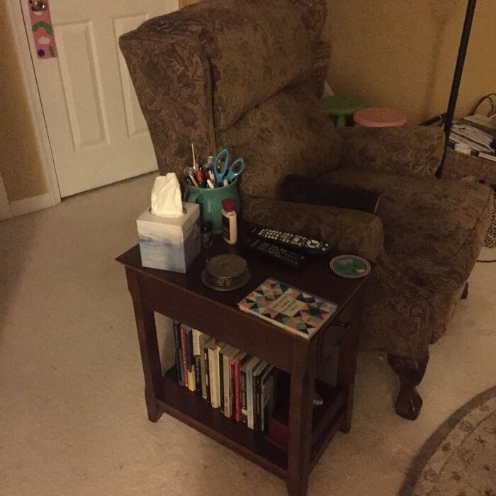 Hillyard 23'' Tall End Table with Storage