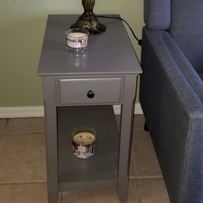 Hillyard 23'' Tall End Table with Storage
