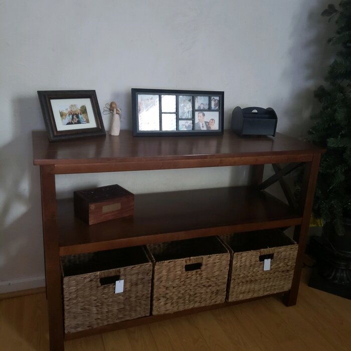 Hoehne 44'' Solid Wood Console Table