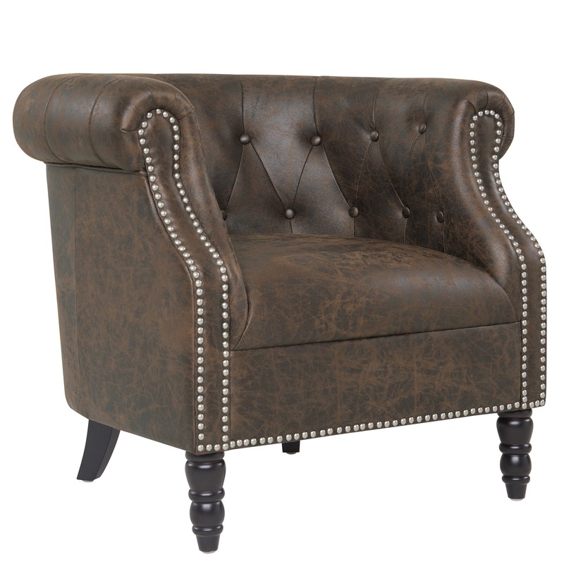 Huntingdon 34'' Wide Tufted Chesterfield Chair